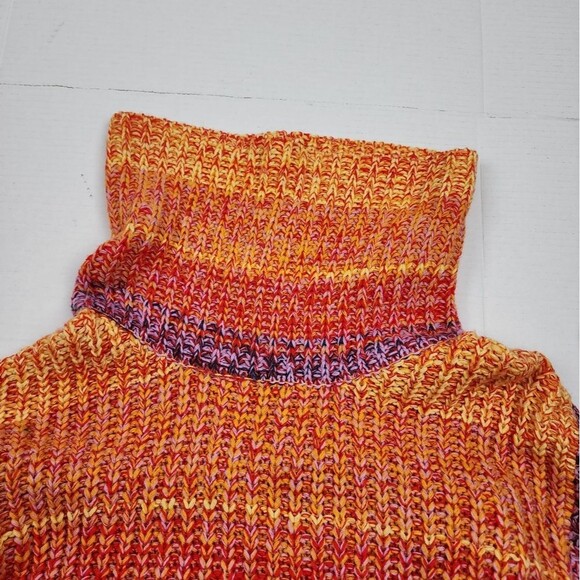 Chelsea & Theodore Multicolor Knit Cowl Neck Sweater Size L - Picture 9 of 16